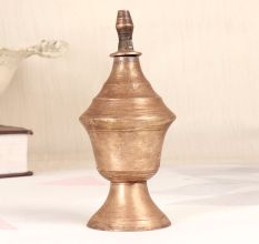 Beautifully Handcrafted Brass Oil Lamp for Prayer Room