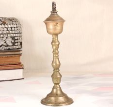 Indian Traditional Finest Brass Oil Lamp for Vintage Collection