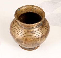 Handcrafted Traditional Brass Holy Water Pot for Rituals