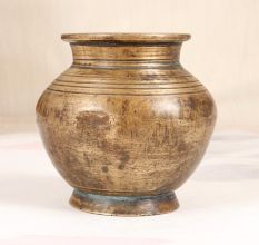 Handcrafted Traditional Brass Holy Water Pot for Rituals