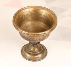 Vintage Handmade Indian Brass Holy Water Cup for Rituals