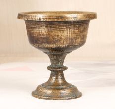 Vintage Handmade Indian Brass Holy Water Cup for Rituals