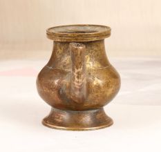 Indian Vintage Brass Holy Water Pot with Spout for Rituals
