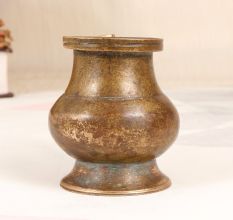 Indian Vintage Brass Holy Water Pot with Spout for Rituals