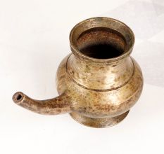 South Indian Brass Holy Water Pot with Spout for Prayer Room