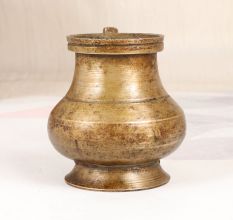 South Indian Brass Holy Water Pot with Spout for Prayer Room