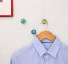 Multicolor Floral Parent Iron Wall Hooks-3 Pieces