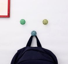 Multicolor Floral Parent Iron Wall Hooks-3 Pieces