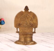 Handmade Holy Finest Brass Gajlaxmi Oil Lamp for Prayer Room