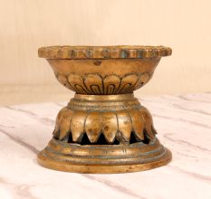 Indian Handmade Finest Brass Diya Oil Lamp for Rituals