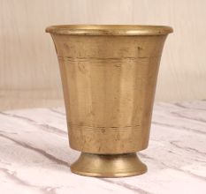 Indian Handcrafted Brass Holy Panchpatra Cup for Rituals