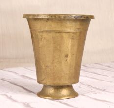 Beautiful Sturdy Brass Holy Panchpatra Cup for Vintage Collection