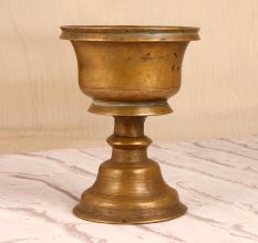 Handmade South Indian Brass Holy Water Cup for Decoration