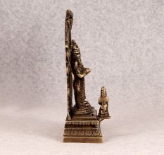 Vintage Antique Finish Brass Ram Darbar for Prayer Room
