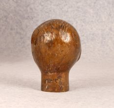 Brown Handmade Brass Small Lady Head for Home Decor