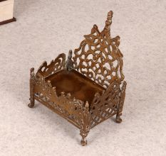 Handmade Holy Brass Lord Krishna Bed for Prayer Room