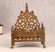 Handmade Holy Brass Lord Krishna Bed for Prayer Room