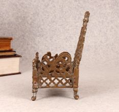 Handmade Holy Brass Lord Krishna Bed for Prayer Room