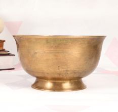 Indian Traditional Brass Holy Bowl for Indoor Decoration