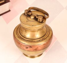 Indian Finest Brass Holy Ganga Jali Pot for Hindu Rituals
