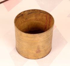 Handcrafted Engraved Brass Measurement Pot in Vintage Finish