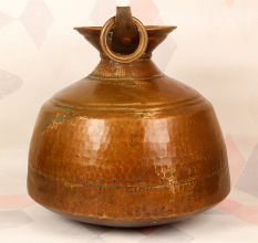 Vintage Himalayan Art Holy Brass Pot for Indoor Decoration