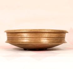 Traditional South Indian Art Brass Urli for Indoor Decoration