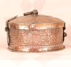 Islamic Art Engraved Jewelry Box in Vintage Finish from Hyderabad