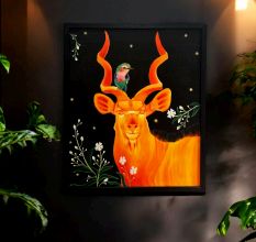 Elistar (The Chosen Star) Oil Canvas Painting By Natasha Harshit Guliani 60 x 50 cm
