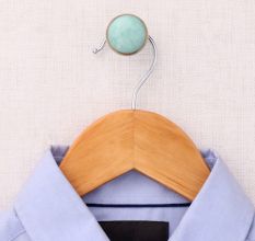 Sea Green Crackle Ceramic Wall Hook