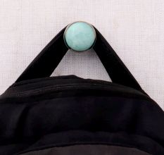 Sea Green Crackle Ceramic Wall Hook