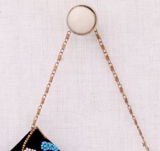 Cream Crackle Ceramic Wall Hook