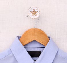 Golden Flower Ceramic Wall Hook