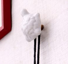 White Tortoise Ceramic Wall Hook