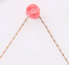Pink Small Rose Ceramic Wall Hook