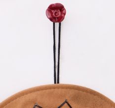 Cherry Small Rose Ceramic Wall Hook