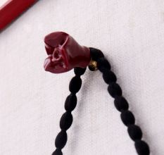 Cherry Small Rose Ceramic Wall Hook