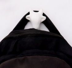 White Handmade Cow Face Ceramic Wall Hook