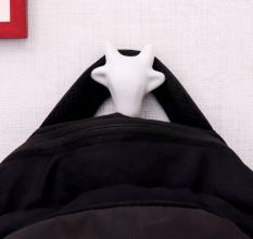 White Handmade Cow Face Ceramic Wall Hook