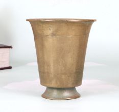 Handcrafted High-Quality Brass Holy Glass for Hindu Rituals