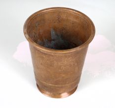 Dark Brown Plain Brass Holy Glass for Home Decoration