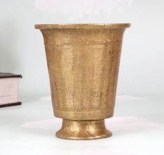 Handcrafted South Indian Holy Brass Glass for Prayer Room
