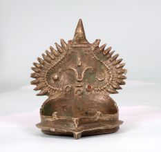 Vintage Handcrafted Gajlaxmi Oil Lamp Made of Finest Brass