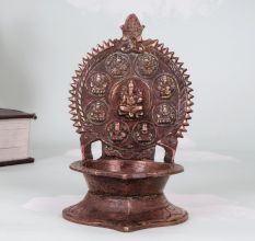 Holy Finest Brass Gajlaxmi Oil Lamp for Home Decoration