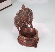 Holy Finest Brass Gajlaxmi Oil Lamp for Home Decoration