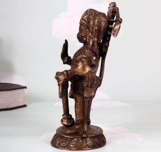 Vintage Finest Brass Panchmukhi Hanuman Statue for Prayer Room