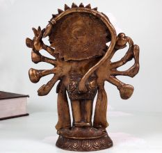 Vintage Finest Brass Panchmukhi Hanuman Statue for Prayer Room