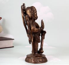 Vintage Finest Brass Panchmukhi Hanuman Statue for Prayer Room