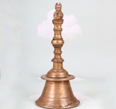 Vintage Handmade Brass Nandi Temple Bell for Prayer Room