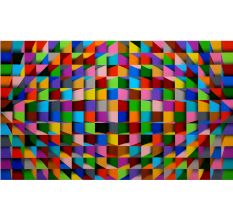 A Grand Celebration Acrylic Canvas Painting by Artist Samba Prasad 18 x 30 inch